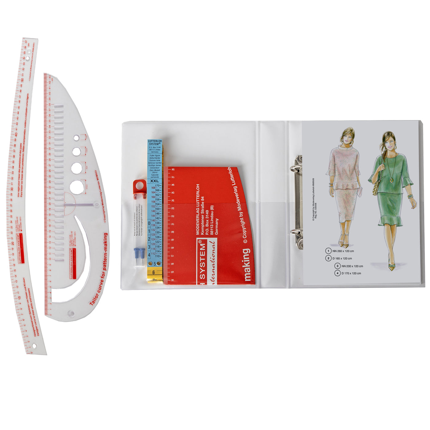 Lutterloh System® XL & XXL - collection 2 inkl. 2 Linealen