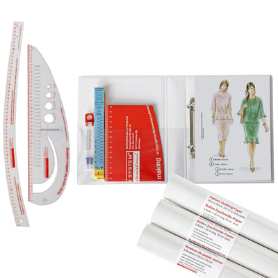 Lutterloh System® XL & XXL - collection 2 inkl. 2 Linealen + 3 Rollen Zuschneidepapier